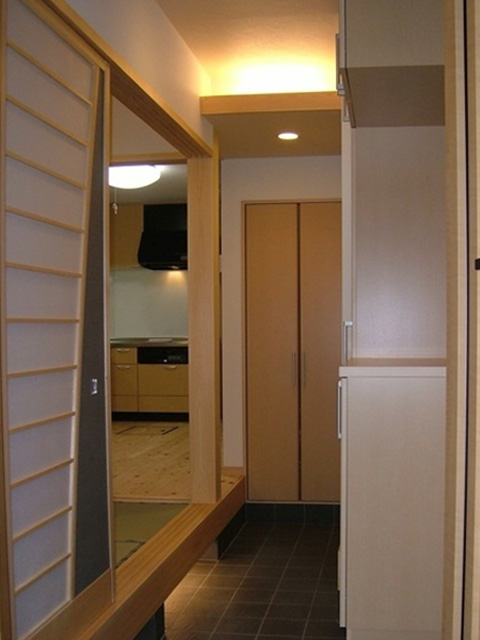 －水度坂の家・玄関ホール－