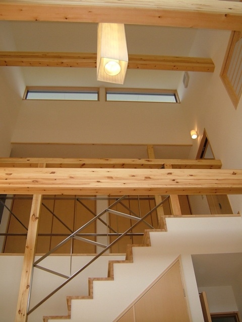 －中大小の家・階段ホール－